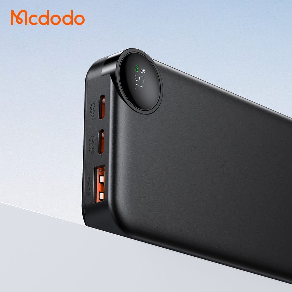 پاوربانک 30 وات ظرفیت 10000 مک دودو مدل MCDODO MC-3850 به همراه کابل شارژ - دینگ فون — تصویر ۴