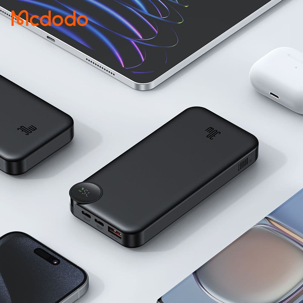 پاوربانک 30 وات ظرفیت 10000 مک دودو مدل MCDODO MC-3850 به همراه کابل شارژ - دینگ فون — تصویر ۸