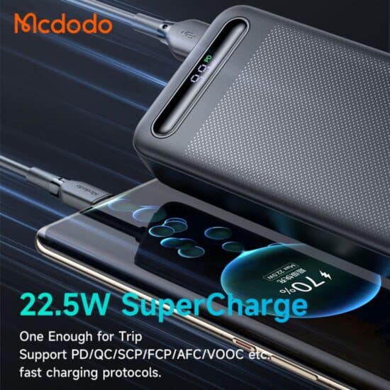پاوربانک 22.5 وات ظرفیت 20000 مک دودو MCDODO MC-3891 - دینگ فون — تصویر ۸