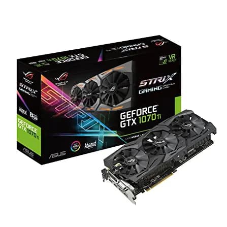 کارت گرافیک ایسوس مدل Asus Rog Strix GTX 1070 TI 8GB با ظرفیت 8 گیگابایت