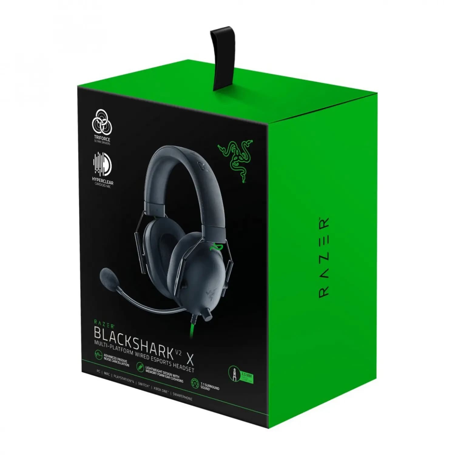 هدست گیمینگ ریزر مدل BlackShark V2 X Razer BlackShark V2 X Multi Platform 7.1 Surround Gaming Headset