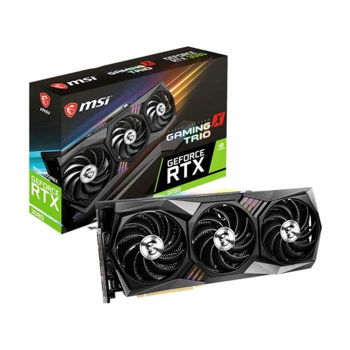 کارت گرافیک RTX 3080 MSI GAMING X TRIO 10GB کارکرده — تصویر ۲