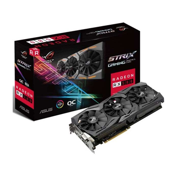 کارت گرافیک RX 580 ASUS ROG STRIX GAMING OC 8GB کارکرده