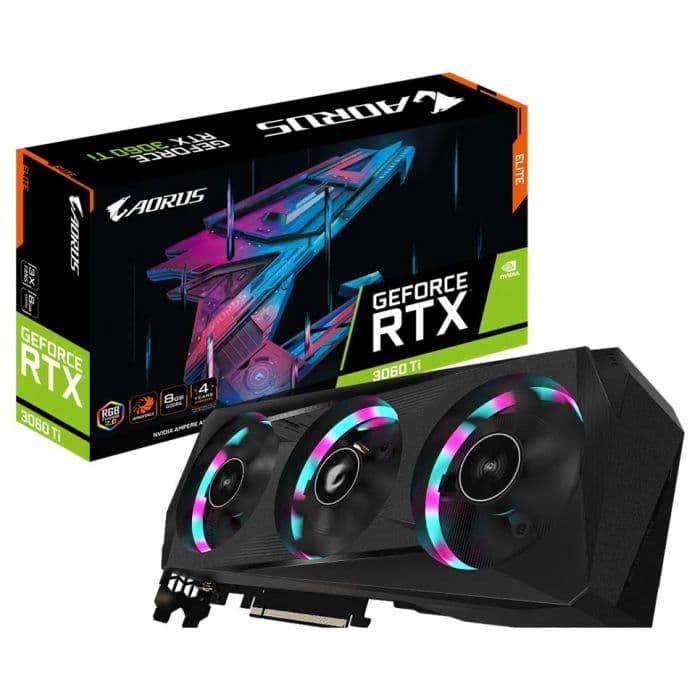 کارت گرافیک RTX 3060 Ti GIGABYTE AORUS ELITE 8GB