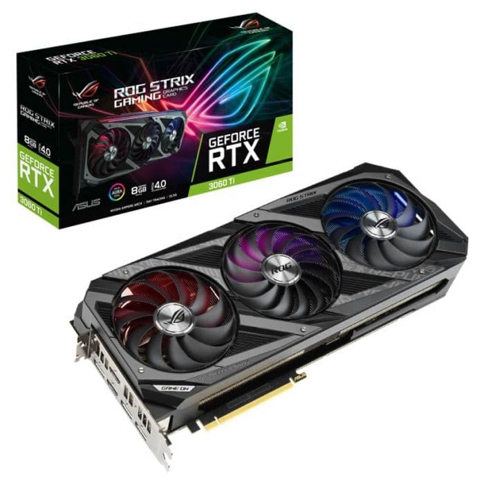 کارت گرافیک RTX 3060 Ti ASUS ROG STRIX GAMING 8GB
