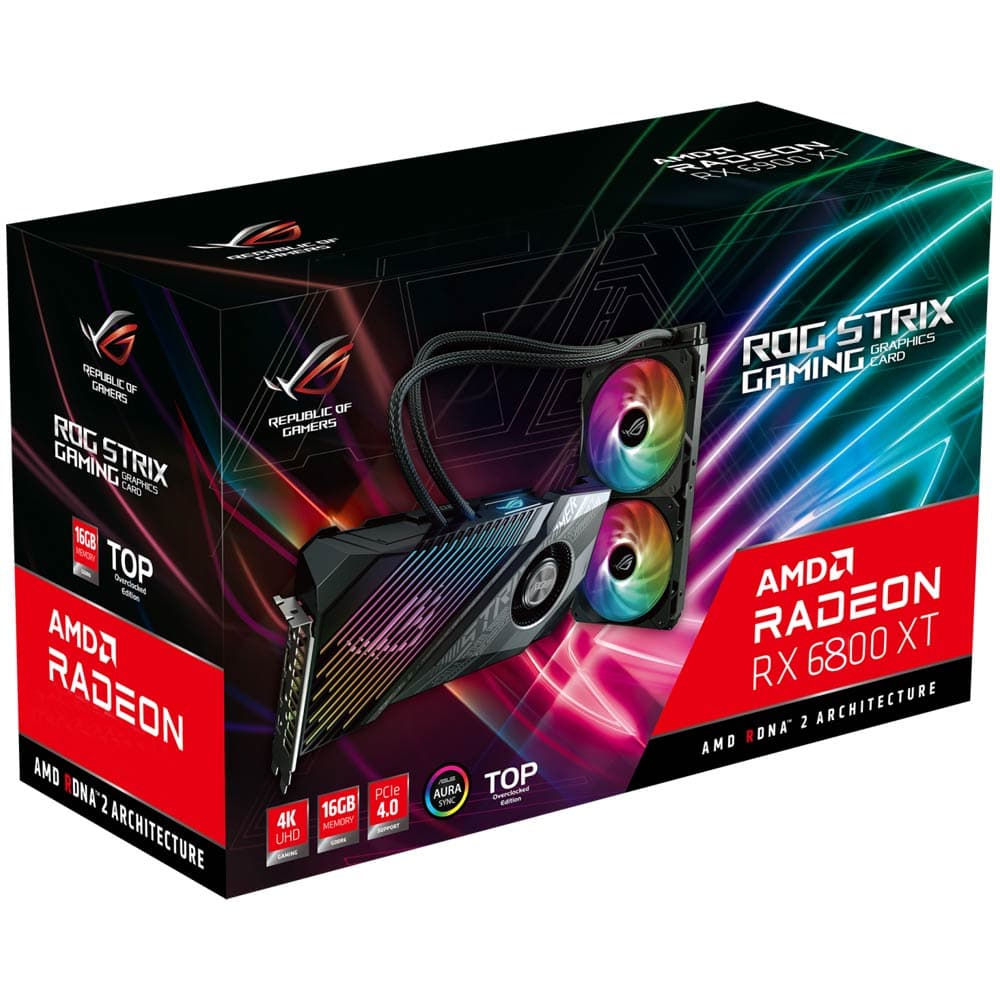 کارت گرافیک ایسوس مدل RX 6800XT asus ROG STRIX LC OC 16GB