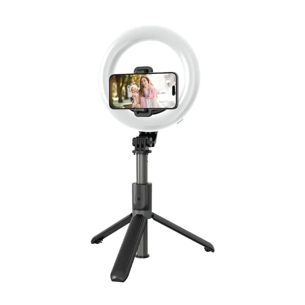 مونوپاد و رینگ لایت گرین لاین Green Lion Ring Light 6″ Selfie Stick