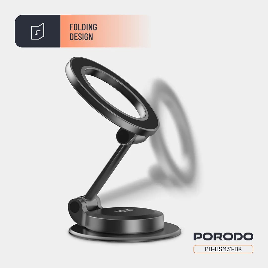 هولدر مگ سیف پرودو با مگنت های N52 مدل (PD-HSM31) Porodo Maglock Magsafe Phone Mount — تصویر ۵