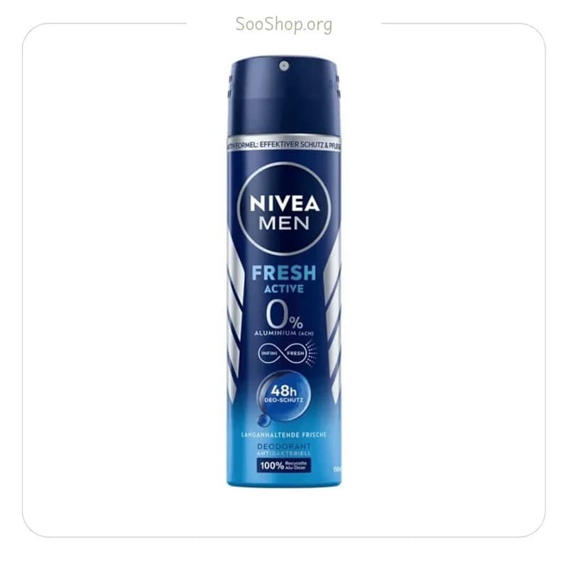 اسپری بدن مردانه نیوا رایحه Fresh Active حجم 150 میلی لیتر
