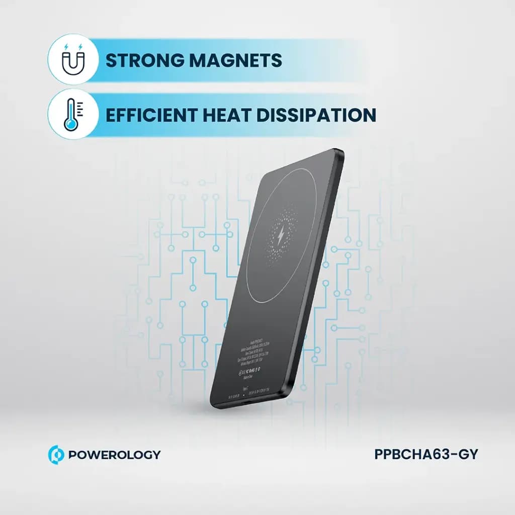 پاوربانک 5000 میلی آمپر مگ سیف پاورولوژی Powerology 5000mah Power Pank ppbcha63 — تصویر ۱۱