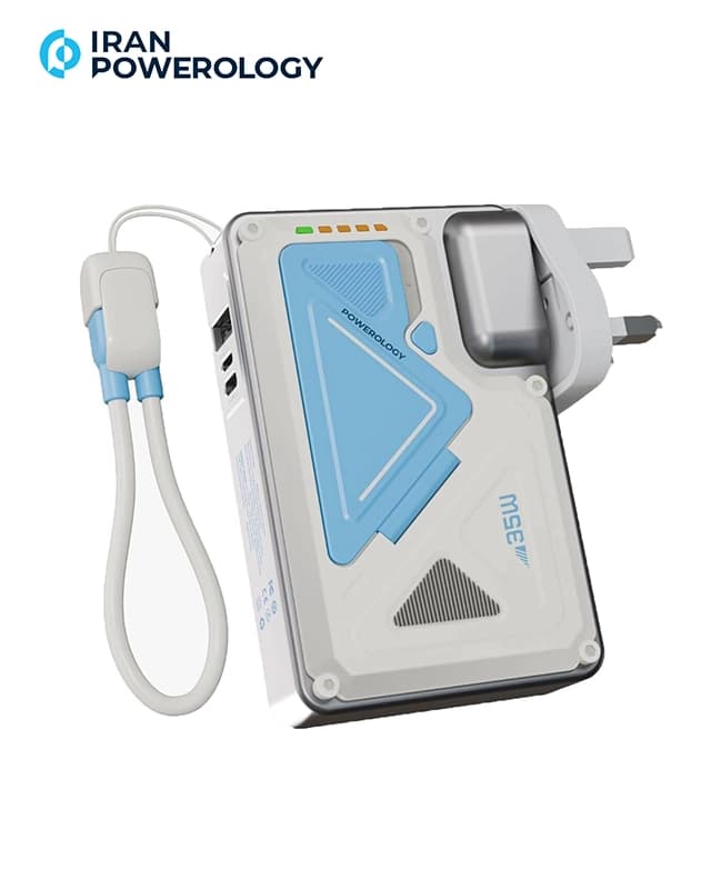 شارژر و پاوربانک 10000 میلی آمپر پاورولوژی Powerology 10000mAh Wall Charger MagSafe Power PPBCHA80 — تصویر ۱۲