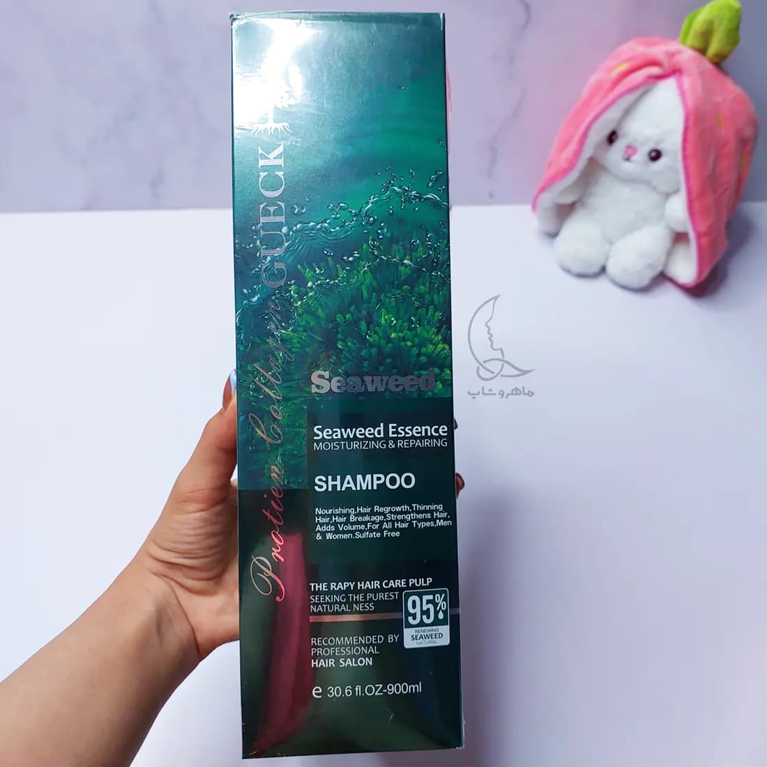 شامپو جلبک GUECK SEAWEED بدون سولفات حجم 900 میل — تصویر ۵