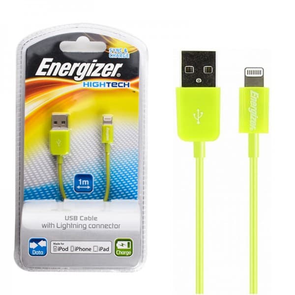 کابل آیفون (Lightning) انرجایزر (Energizer) طول 1 متر مدل D-LCAEHUSYIPGR2