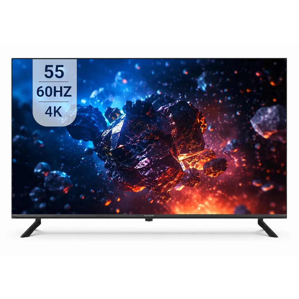 تلویزیون هوشمند ۵۵ اینچ هانوفر Frameless | 4K Ultra HD | اندروید | DVB-T2 | بلوتوث - ایران هانوفر — تصویر ۲