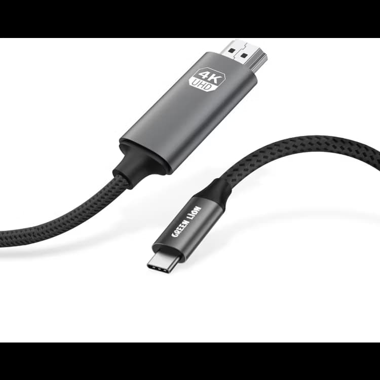 کابل تبدیل USB-C به HDMI گرین لاین مدل 4K (دو متری)