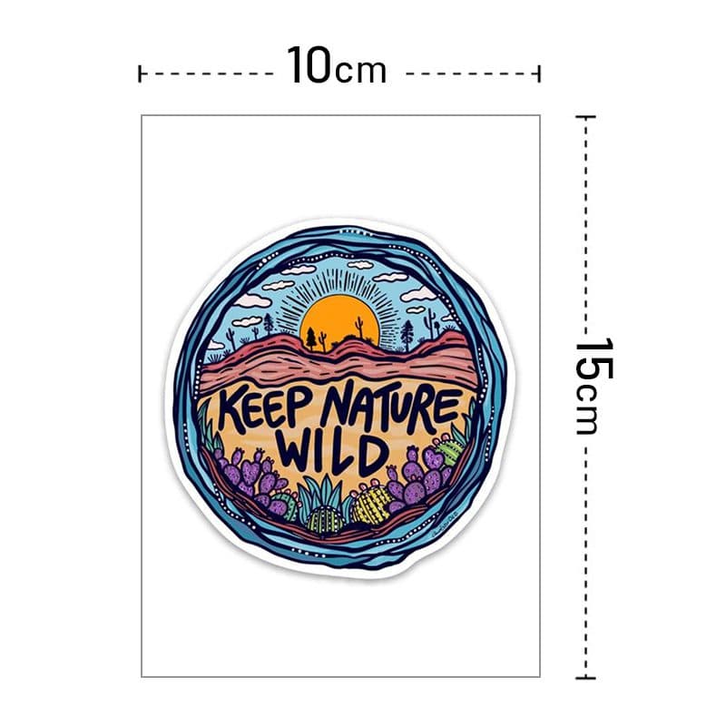استیکر لباس طرح keep nature wild کد t226