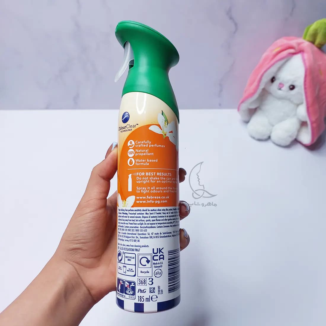 اسپری خوشو کننده هوا فبرز Febreze رایحه Citrus & White Verbena حجم 185 میل — تصویر ۵