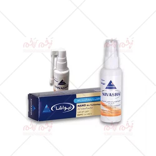 اسپری ضدعفونی و ترمیم زخم نیواشا Nivasha Spray — تصویر ۳