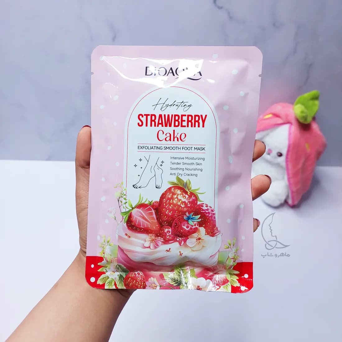 ماسک پا کیک توت فرنگی 40 میلی لیتر