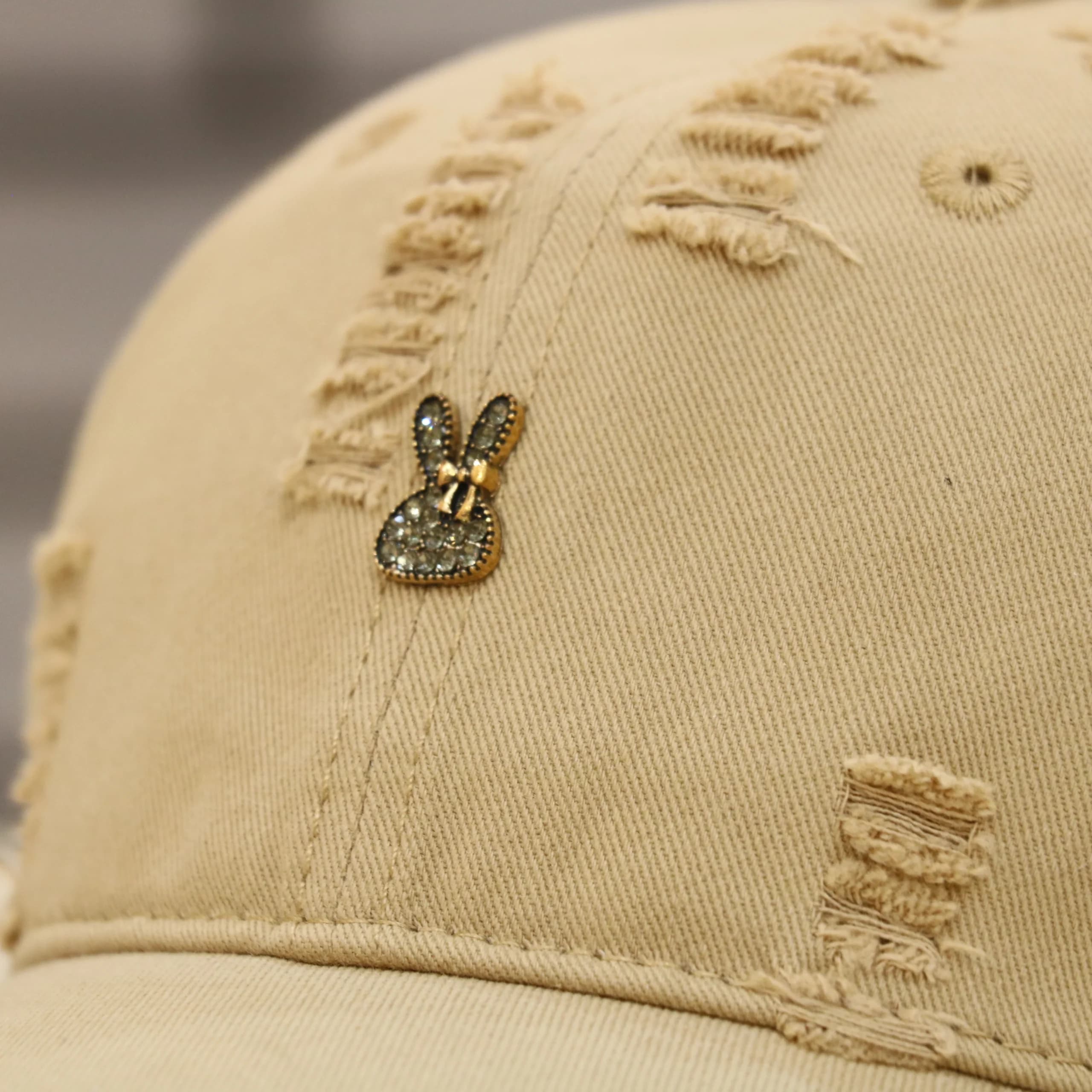 کلاه کپ کتان مستر طرح خرگوش نگینی — تصویر ۱۲