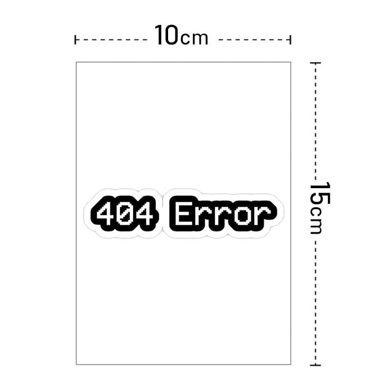 استیکر لباس طرح error 404 کد t191