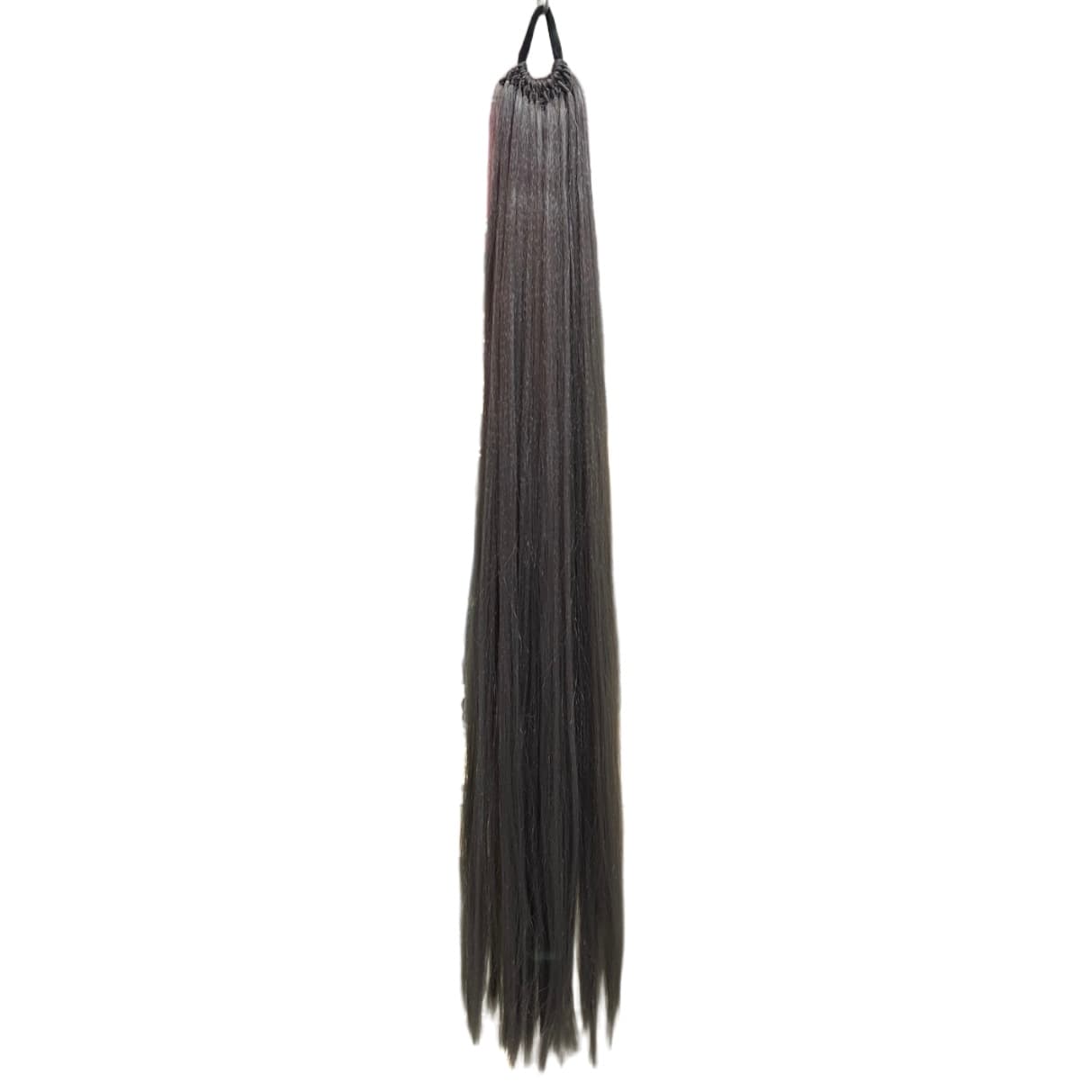 اکستنشن دم اسبی رنگ خاکستری 1/1 – موی کش‌دار