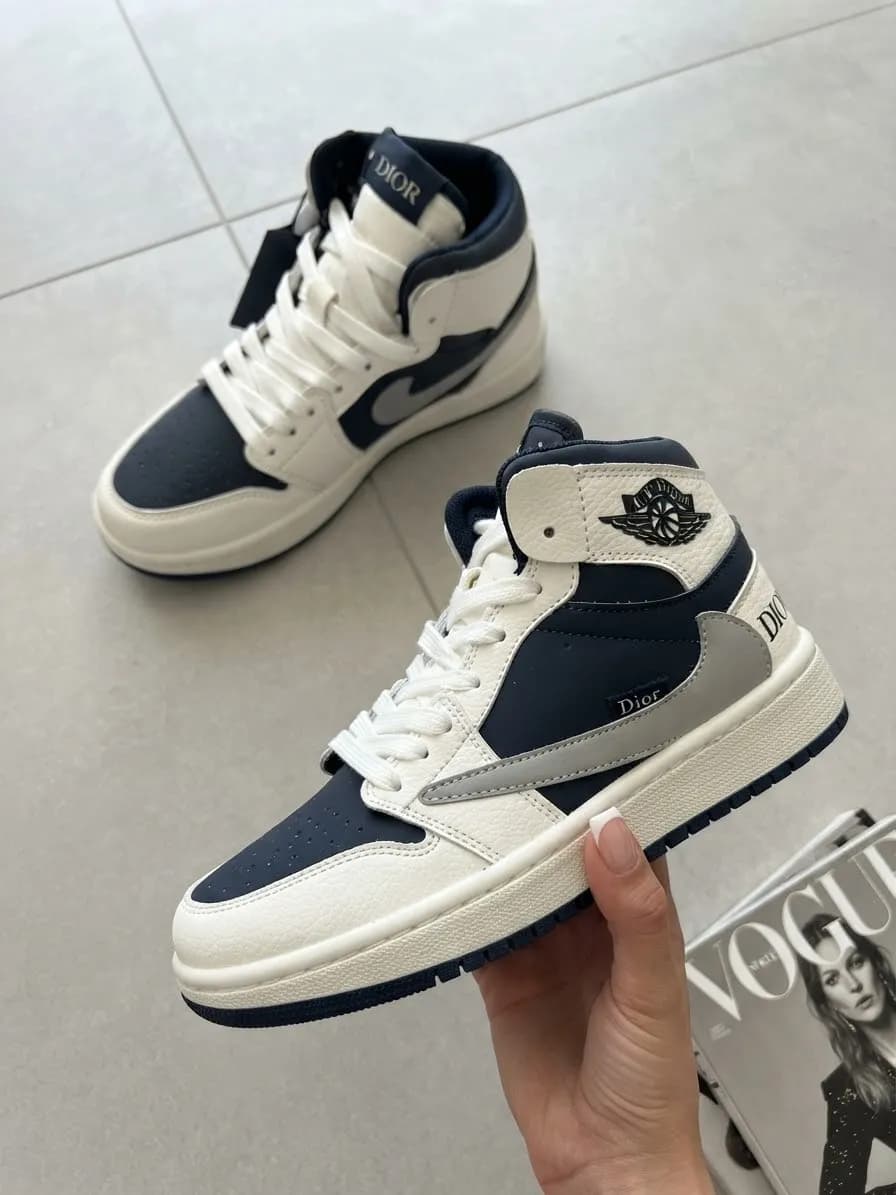 ونس زنانه جردن ترویس دیور jordan travis dior ساق دار زیره mbr کد 33489 — تصویر ۸
