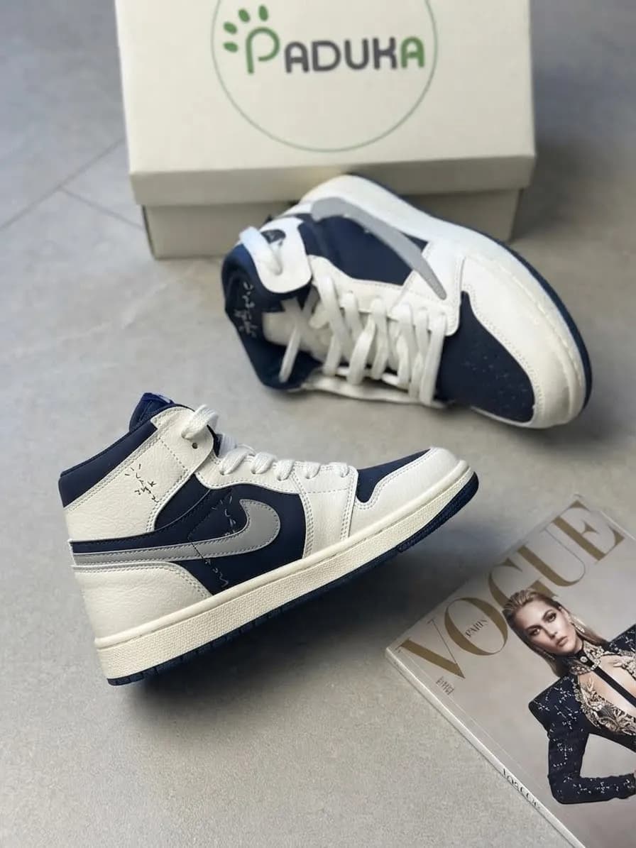 ونس زنانه جردن ترویس دیور jordan travis dior ساق دار زیره mbr کد 33489 — تصویر ۴