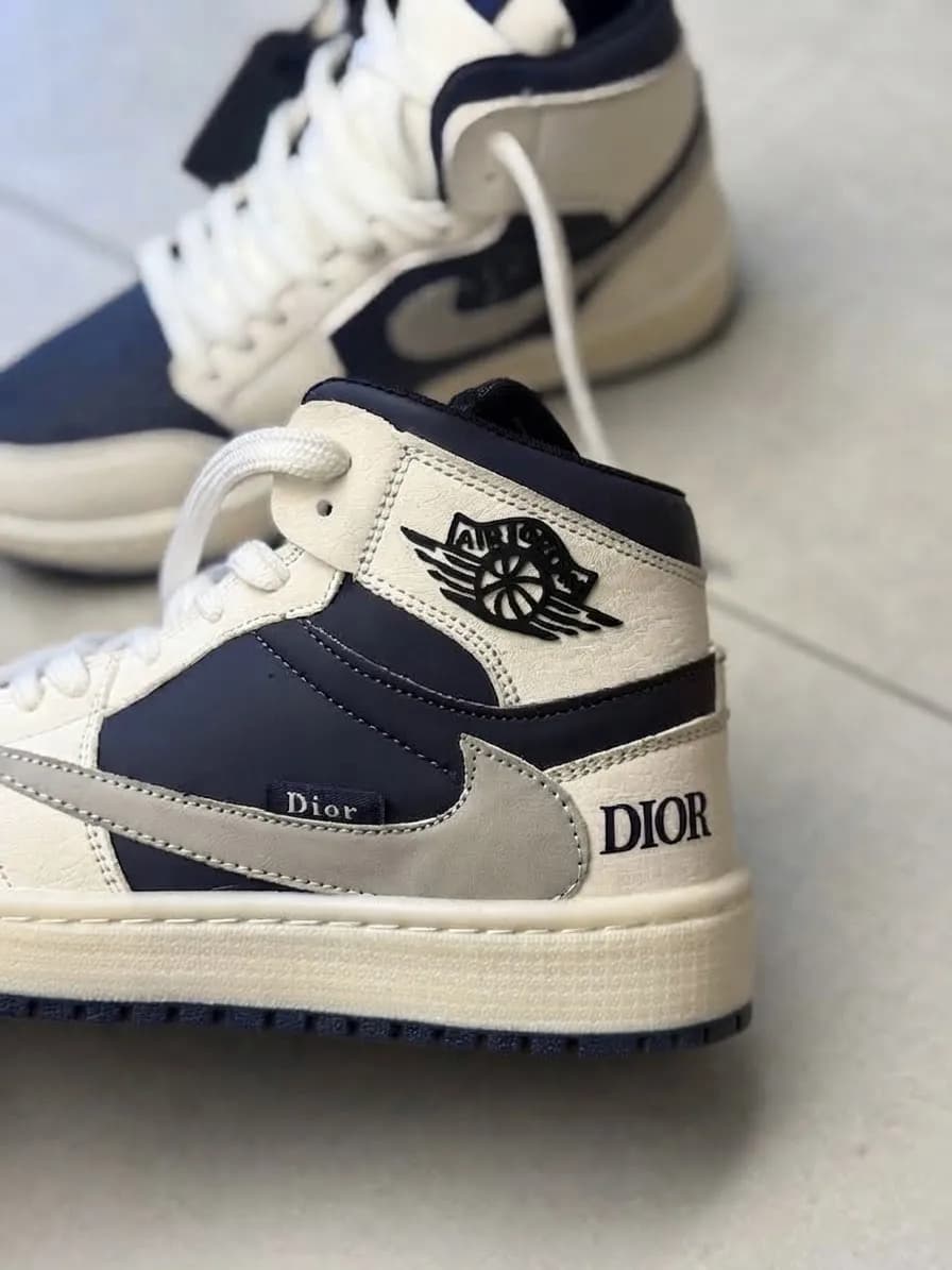 ونس زنانه جردن ترویس دیور jordan travis dior ساق دار زیره mbr کد 33489 — تصویر ۷