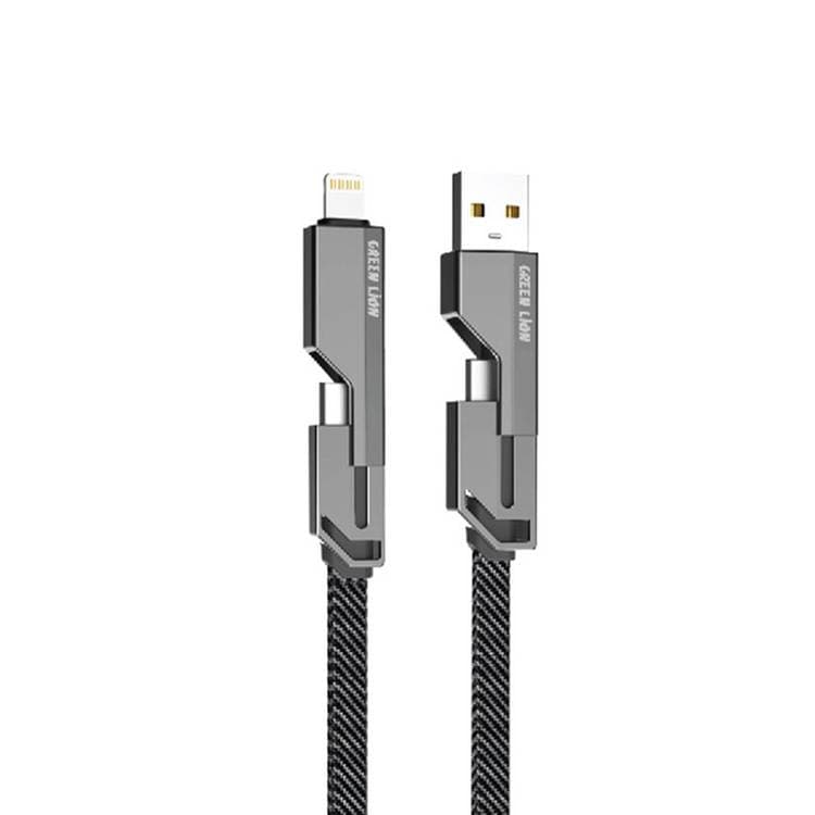 کابل شارژ چندکاره گرین لاین Green Lion Transformer All In One Braided Cable