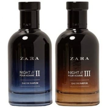 ادکلن ست ادو پرفیوم مردانه زارا مدل NIGHT // II & NIGHT // III حجم 100 میلی لیتر
