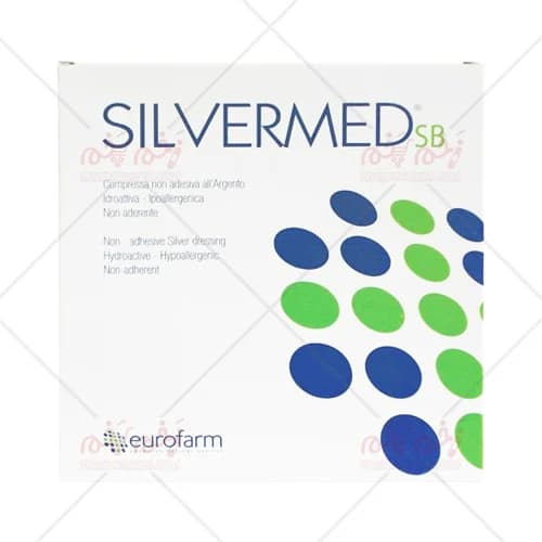 پانسمان نقره بدون چسب سیلورمد یوروفارم Eurofarm Silvermed Sb