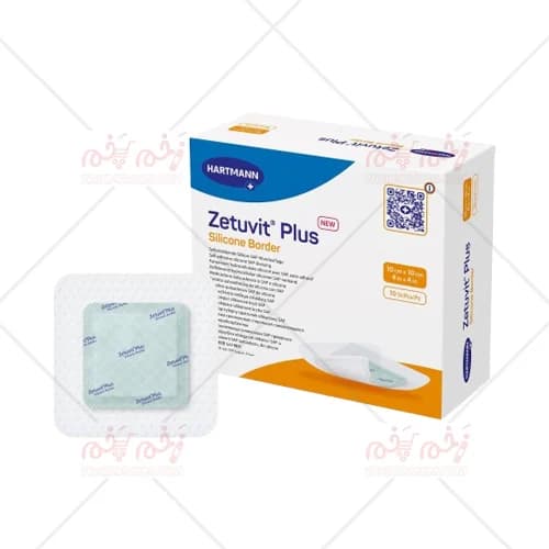 پانسمان جاذب زتوویت با حاشیه سیلیکونی هارتمن Hartman Zetuvit Plus Silicone Border foam
