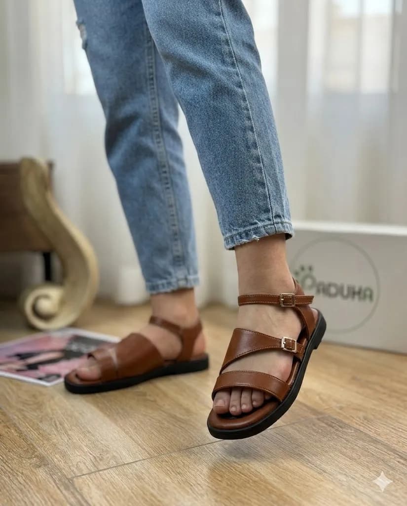 صندل زنانه رومی لژ تخت بهناز کد 31562 — تصویر ۵