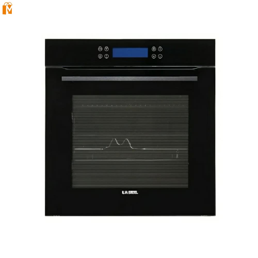 فر توکار برقی 90 لیتر لمسی شیشه ای ایلیا استیل مدل IO-401