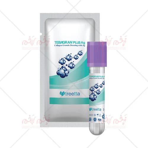 پودر کلاژن ترمیم زخم طباگرن پلاس نقره Tabgaran plus Ag collagen granule dressing with Ag