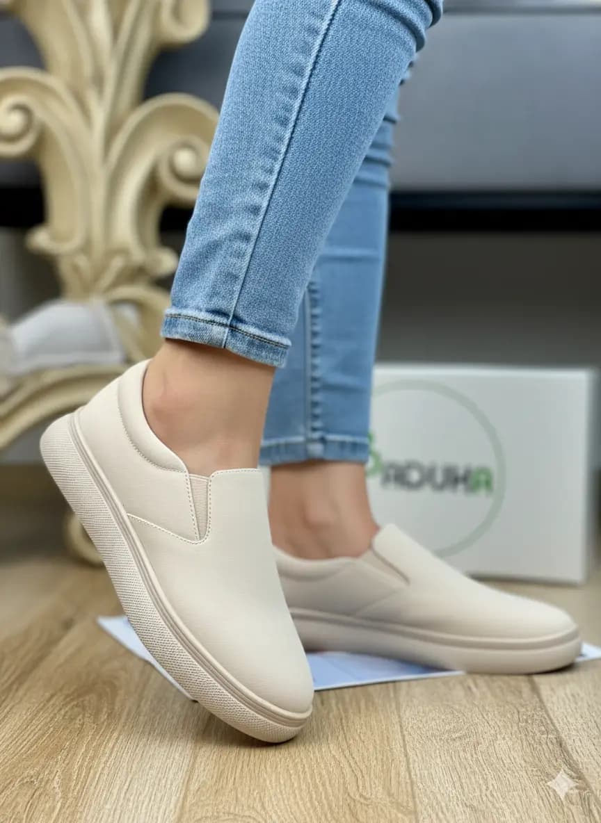 کفش زنانه دوکش راحتی زیره پیو طبی ساده کد 27464 — تصویر ۷