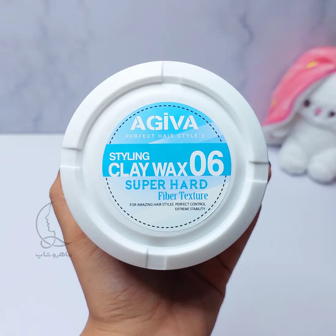 واکس مو آگیوا AGIVA شماره 06 مدل Clay Wax حجم 175 میلی لیتر — تصویر ۲