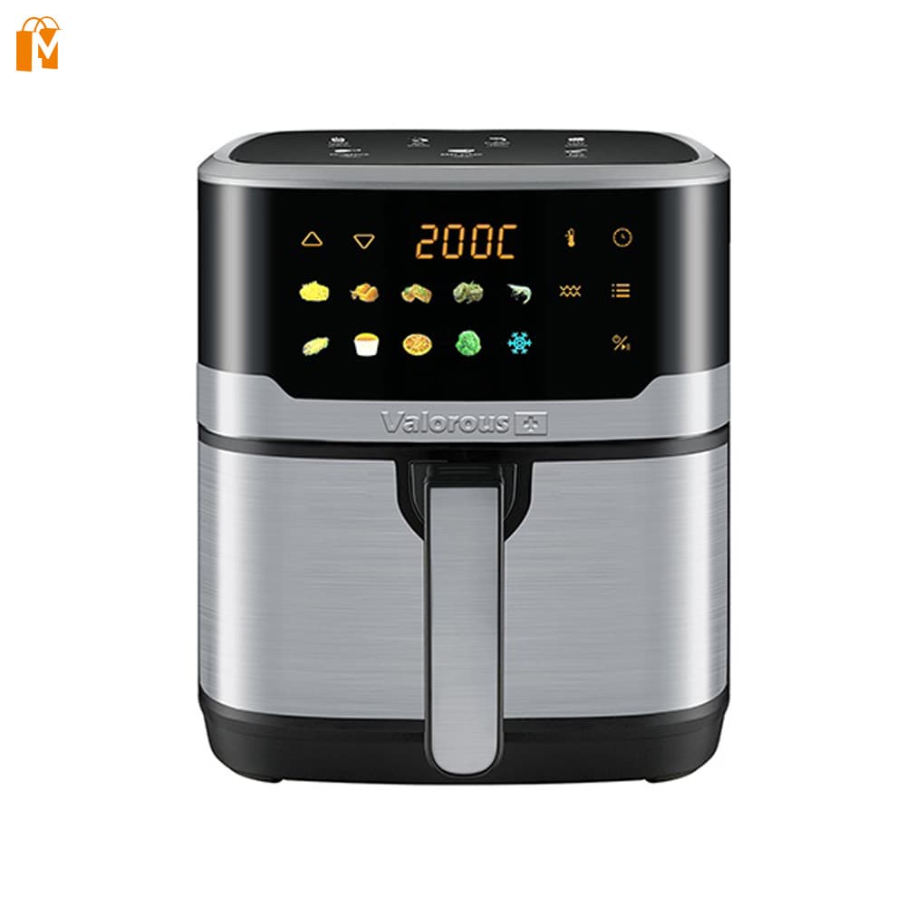 سرخ کن بدون روغن دیجیتال 8 لیتر 10 برنامه ولروس مدل VL-618