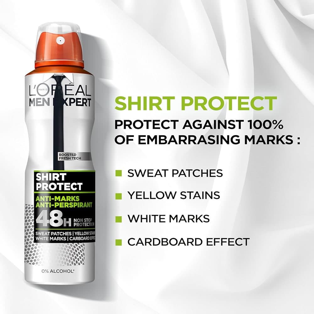 اسپری ضد تعریق مردانه SHIRT PROTECT لورال — تصویر ۴