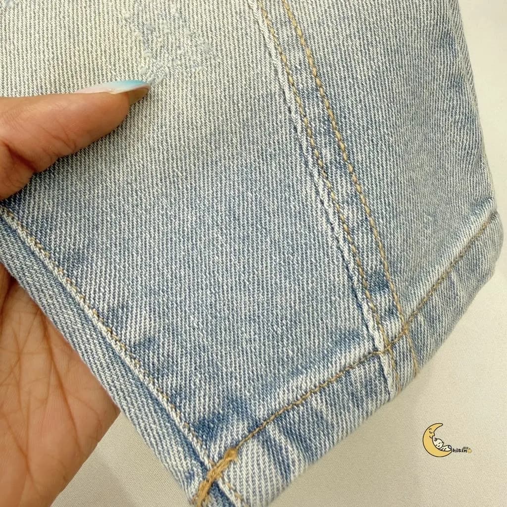 شلوار جین مام استایل بچگانه وارداتی 1 تا 5 سال — تصویر ۷