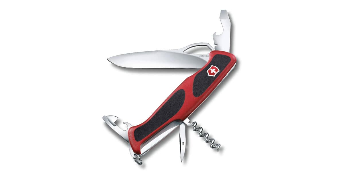 چاقو ویکتورینوکس مدل RangerGrip 61 Red/Black کد 0.9553.MC | چاقوی چندکاره حرفه‌ای سوئیسی — تصویر ۷