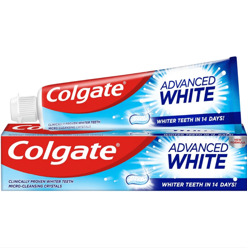 خمیردندان سفیدکننده کلگیت Colgate Advanced White حجم 100 میلی لیتر