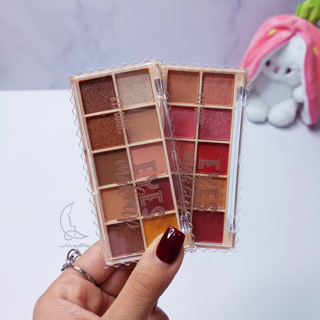 پالت سایه چشم 10 رنگ طرح بیسکوییت SFR color