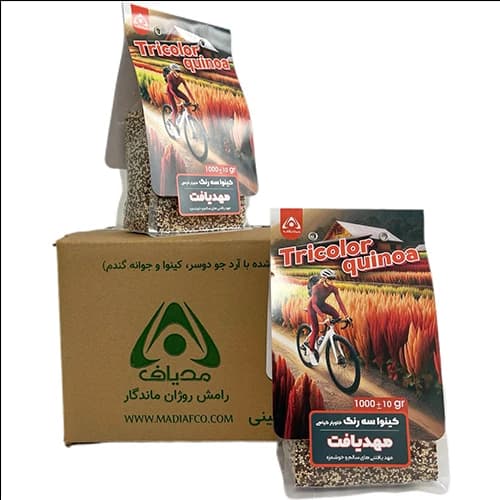 کينوا سه رنگ 1 کيلويي کارتن 10 تايي