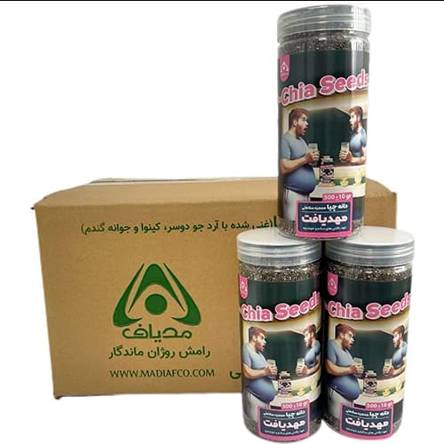 دانه چيا 500 گرمي کارتن 15 تايي