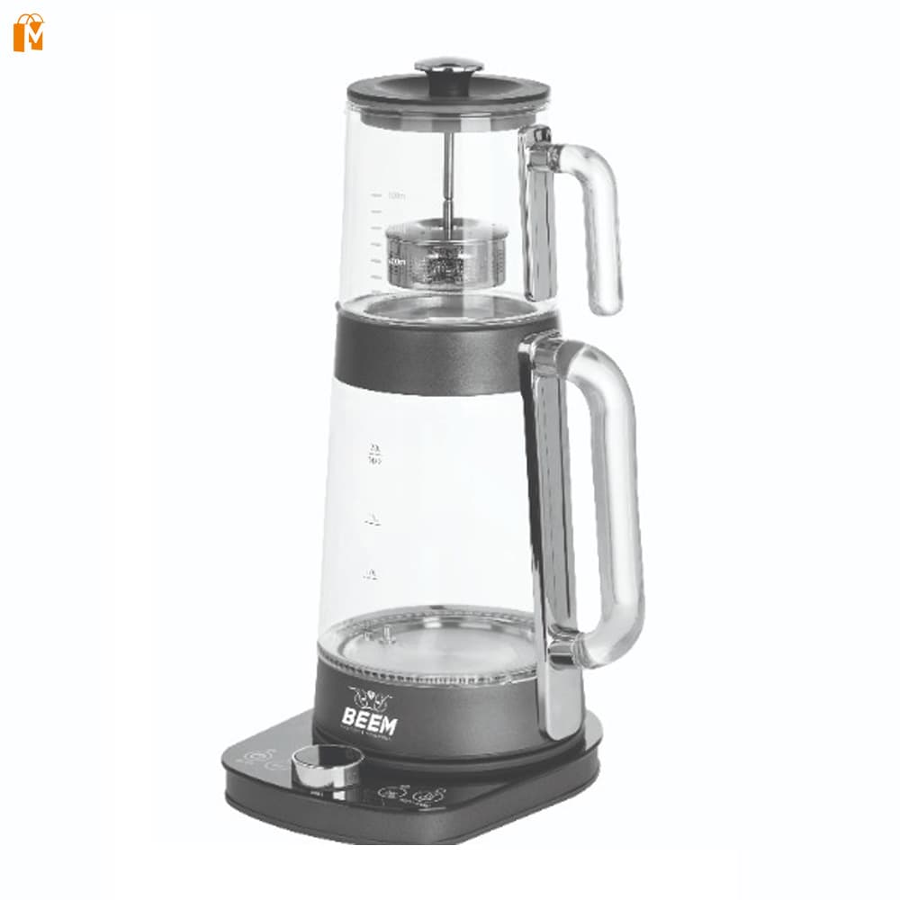 چایساز روهمی 2 لیتری شیشه ای بیم مدل TM2818