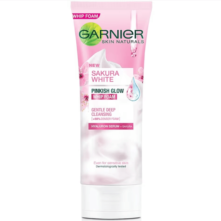 فوم شوینده و درخشان کننده شکوفه های گیلاس گارنیه Ceramide Super Whip حجم 100 میلی لیتر