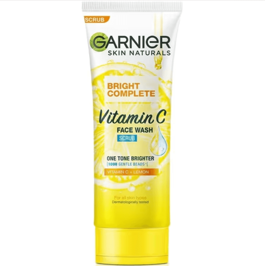 اسکراب روشن کننده صورت ویتامین سی گارنیه Garnier Bright Complete حجم 100 میلی لیتر