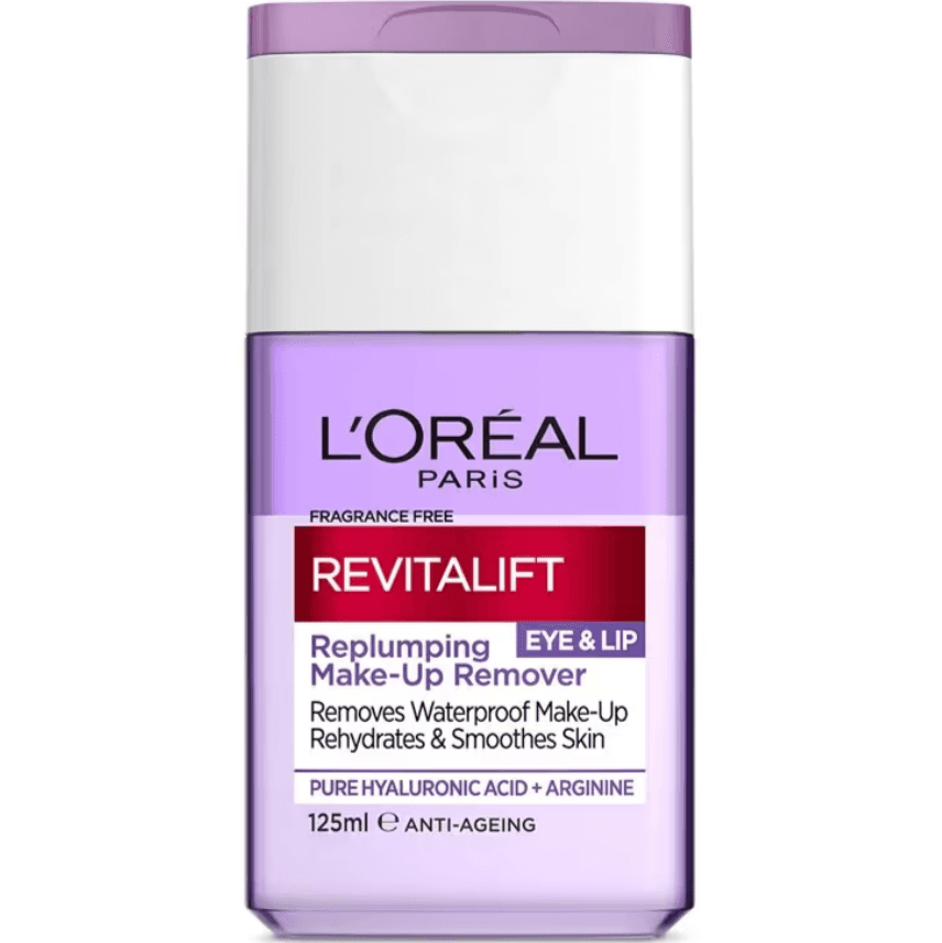 پاک کننده آرایش چشم و لب لورال رویتالیفت LOreal Revitalift Replumping Eye Lip حجم 125 میلی لیتر
